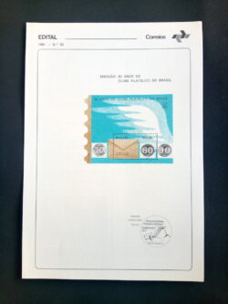 Edital 1981 32 Clube Filatélico Brasil Sem Selo