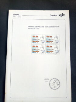 Edital 1982 03 Henrique Lage Navio Avião Trem Sem Selo
