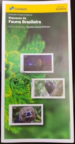 Edital 2019 22 Riquezas Da Fauna Brasileira Macaco Bicho Preguica Cupim Sem Selo