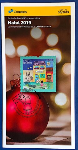 Edital 2019 30 Natal Cachorro Filatelia Sem Selo