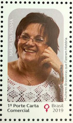 C 3873 Selo Mulheres Brasileiras Que Fizeram História Maria da Penha Direitos da Mulher 2019