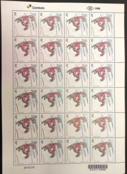 C 3872 Selo Signos do Zodiaco Escorpiao 2019 Folha