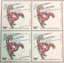 C 3872 Selo Signos do Zodiaco Escorpiao 2019 Quadra
