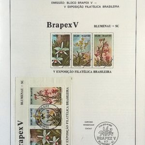 Edital 1982 07 BRAPEX V Exposicao Filatelica Com Selo CPD SP