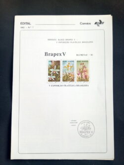 Edital 1982 07 BRAPEX V Exposição Filatélica Sem Selo ÚLTIMO