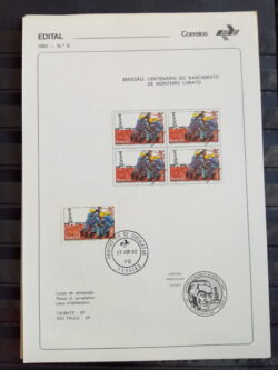 Edital 1982 08 Monteiro Lobato Indústria Com Selo CPD PB