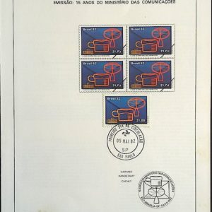 Edital 1982 11 Ministério das Comunicações Comunicação Telefone Com Selo CPD SP