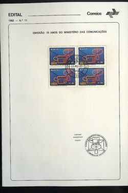 Edital 1982 11 Ministério das Comunicações Comunicação Telefone Com Selo Quadra CPD PB