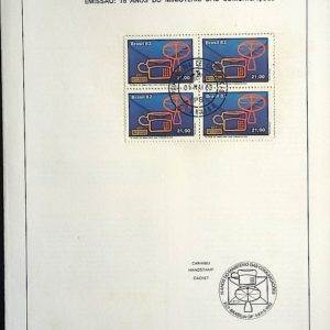 Edital 1982 11 Ministério das Comunicações Comunicação Telefone Com Selo Quadra CPD PB