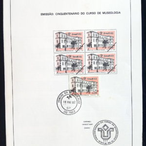 Edital 1982 12 Curso De Museologia Museu Com Selo CPD SP