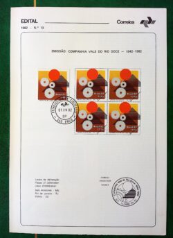 Edital 1982 13 Vale Do Rio Doce Com Selo CPD SP