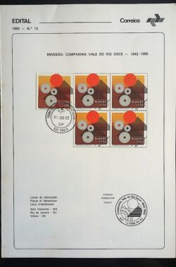 1982 13 Vale do Rio Doce Companhia Com Selo CPD SP