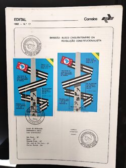 Edital 1982 17 Revolucao Consticionalista Com Selo Bloco CPD e CBC RIBEIRÃO PRETO