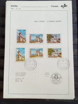 Edital 1982 18 Barroco Mineiro Arquitetura Igreja Com Selo CPD PB