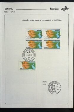 Edital 1982 21 Suframa Zona Franca de Manaus Com Selo CPD SP