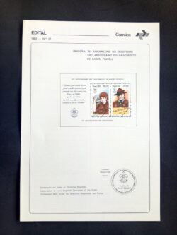 Edital 1982 22 Baden Powel Escotismo Sem Selo