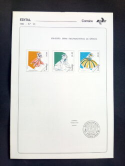 Edital 1982 23 Indumentarias de Orixas Religião Sem Selo