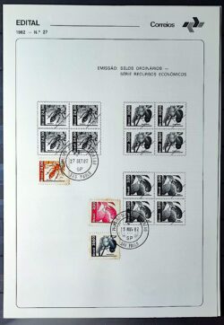 Edital 1982 27 Recursos Economicos Abelha Com Selo CPD SP