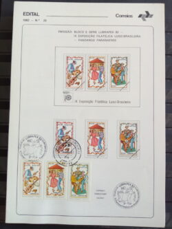 Edital 1982 28 Lubrapex Fandango Paranaense Violão Com Selo CPD e CBC PR