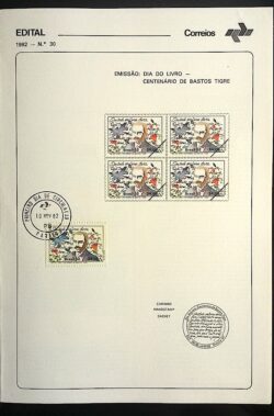 Edital 1982 30 Bastos Tigre Literatura Com Selo CPD PR