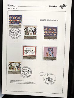 Edital 1982 32 Natal Religião Com Selo CBC PB