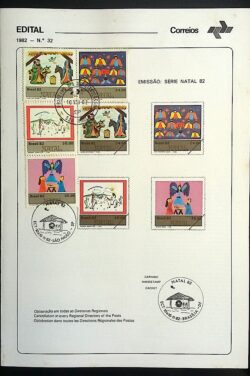 Edital 1982 32 Natal Religião Com Selo CPD e CBC SP