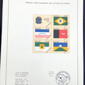 Edital 1982 33 Bandeira Estado Brasil Sem Selo