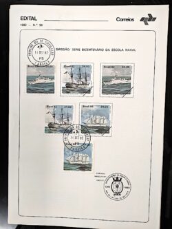 Edital 1982 36 Escola Naval Navio Com Selo CPD PB