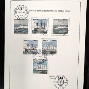 Edital 1982 36 Escola Naval Navio Com Selo CPD PB