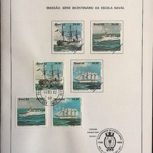 Edital 1982 36 Escola Naval Navio Com Selo CPD SP