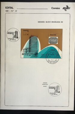 Edital 1982 37 Brasiliana Com Selo CPD e CBC RJ