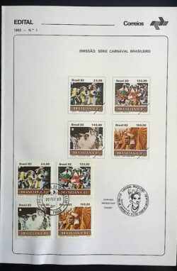 Edital 1983 01 Carnaval Brasília Festa Musica Com Selo CPD SP