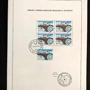 Edital 1983 02 Expedição Antártica Navio Com Selo CPD SP