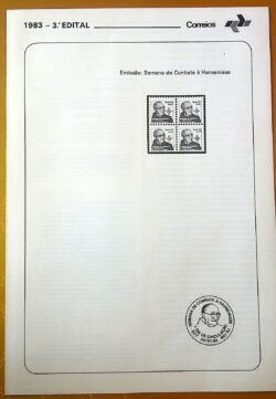 Edital 1983 03 Combate Hanseníase Saúde Sem Selo