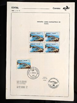 Edital 1983 04 Hidrelétrica Itaipu Energia Com Selo CPD PB