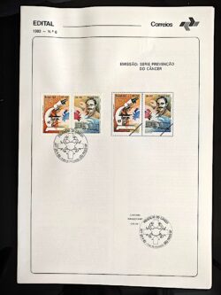 Edital 1983 06 Prevenção do Câncer Saúde Com Selo CBC SP Lado