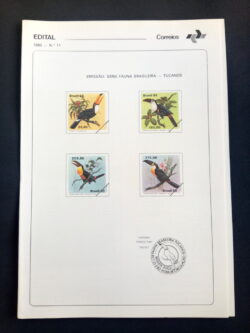 Edital 1983 11 Fauna Ave Tucanos Natureza Sem Selo