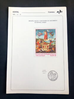 Edital 1983 12 Arte Sacra Religião Raphael Sanzio Sem Selo