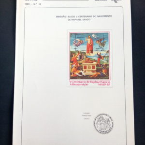 Edital 1983 12 Arte Sacra Religião Raphael Sanzio Sem Selo