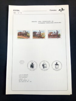 Edital 1983 13 Patrimonio Ferroviario Trem Sem Selo