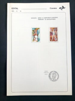 Edital 1983 14 Basquete Feminino Mulher Sem Selo