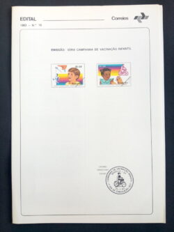 Edital 1983 16 Vacinação Infantil Saúde Bicicleta Sem Selo