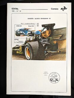 Edital 1983 19 Brasiliana Sem Selo Carro Somente Fórmula 1