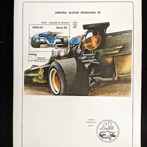 Edital 1983 19 Brasiliana Sem Selo Carro Somente Fórmula 1
