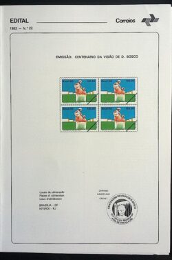 Edital 1983 22 Visão Dom de Bosco Brasília Sem Selo