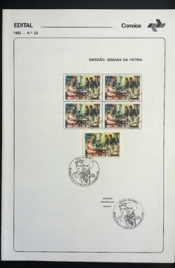 Edital 1983 23 Semana da Patria Com Selo CBC DF