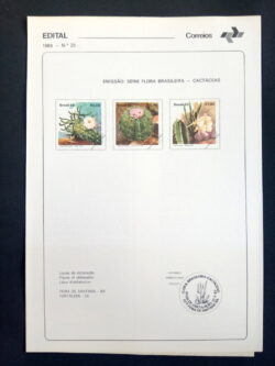 Edital 1983 25 Flora Cactaceas Flora Sem Selo