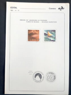 Edital 1983 27 Programa Alimentar Recursos Haliêuticos Sem Selo