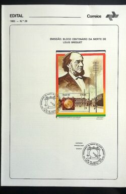 Edital 1983 28 Louis Breguet Comunicação Com Selo CBC RJ
