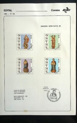 Edital 1983 29 Natal Religião Com Selo Interno CBC SP